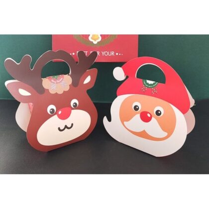 กล่องคุ๊กกี้ ใส่ขนม ใส่ของขวัญ คริสต์มาส รหัส KK42 | BoxDee