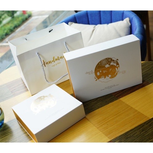 กล่องขนม4ช่อง 6 ช่อง ขนมไหว้พระจันทร์ กล่องของขวัญ50-80กรัม ขนาด 14.5x14.5 ซม. รหัส MOON132 รูปที่ 5 | BoxDee