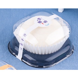 PVC35 กล่องขนมเปี๊ยะ กล่องขนมไดฟูกุ กล่องขนมโมจิญี่ปุ่น1ชิ้น ฐานสี (แพค 20ใบ)