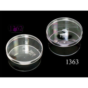 กล่องคุกกี้ กล่องแข็ง No.1363 ปริมาณ 800 ml กลมฝาใส (จำนวน 12 ใบ)