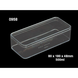 กล่องกลาสติกแข็งใสใส่ขนม คุ้กกี้ No.0958 ยกลัง 12 ใบ