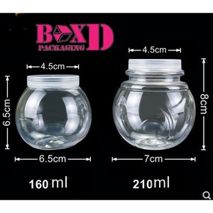 กระปุก ขวด พลาสติกใส พุดดิ้ง (PVC19) แพคละ10ชิ้น