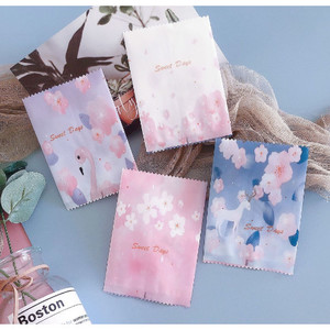 ถุงซีลขนมคุกกี้ 7*10 มีหลายไชค์ให้เลือก แพคละประมาณ97-100ใบ (FO09)