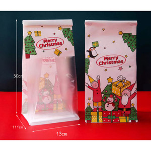 ถุงขนมปัง MERRY CHRISTMAS แพ็ค10 ใบ(FO11)