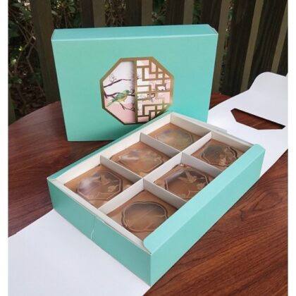 กล่องขนม6 ช่อง ขนมไหว้พระจันทร์ กล่องของขวัญ (MOON106)