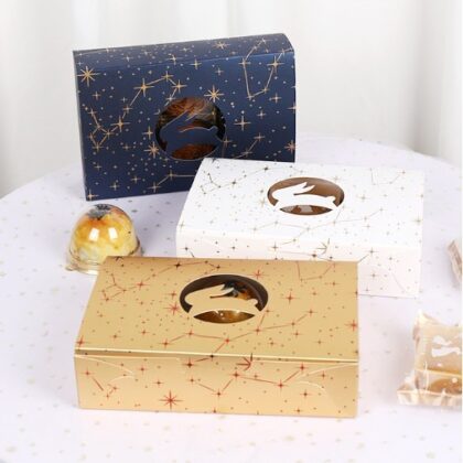 กล่องขนม กล่องขนมไหว้พระจันทร์ กล่องคุ๊กกี้ ขนาด 21x15x5 ซม. รหัส PA03 | BoxDee