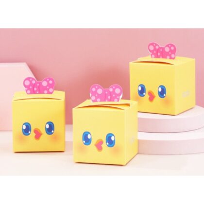 กล่องขนมเป็ดเหลืองน่ารัก ใส่ช้อคโกแล็ต คุ๊กกี้ กล่องของขวัญ（QQ30） รหัส QQ30 | BoxDee