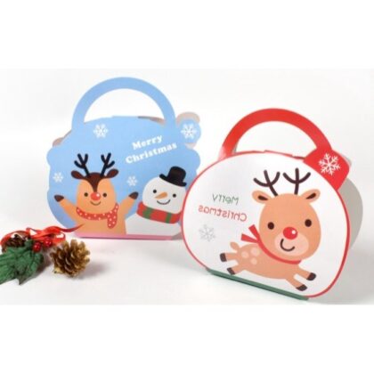 กล่องคุ๊กกี้ ใส่ขนม ของขวัญ คริสต์มาส รหัส KK43 | BoxDee