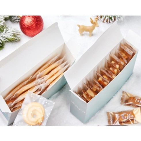 กล่องขนม ของขวัญ หูหิ้ว พร้อมกล่องแบ่งในตัว ลายคริสต์มาส Chritmas ซานต้า(CT19) รหัส CT19 รูปที่ 4 | BoxDee