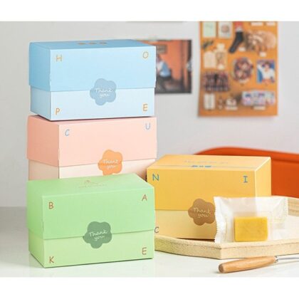 กล่องคุ๊กกี้ ขนม ปีใหม่ ฝาเปิด （QQ06） ขนาด 9.7x15.7x10 ซม. รหัส QQ06 | BoxDee