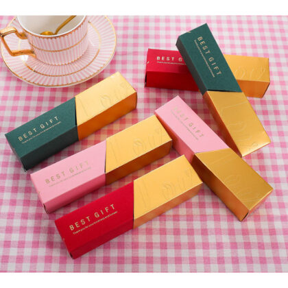 กล่องใส่ช็อคโกแล็ตลูกอมรูปทรงลิปสติก bast gift ขนาด 13.5x3.5x3.5 ซม. รหัส AA25 | BoxDee