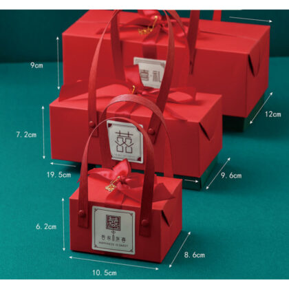 กล่องของขวัญ กล่องขนม ของชำร่วย หูหิ้ว รหัส HL91 | BoxDee
