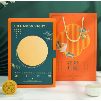 กล่องเค้ก ขนมไหว้พระจันทร์ 6 ชิ้น moon night (MOON230)