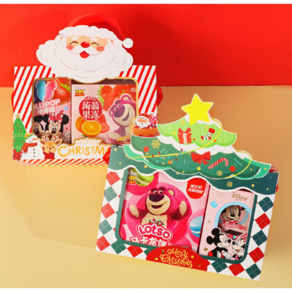 กล่องคุ๊กกี้ กล่องคริสต์มาส กล่องช่องหน้าต่างหูหิ้ว รหัส KK22 | BoxDee