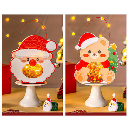 กล่องคุ๊กกี้ กล่องคริสต์มาส กล่องช่องหน้าต่างหูหิ้วPVC รหัส KK26 | BoxDee