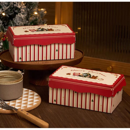 กล่องขนม กล่องคริสมาสต์ ฝาเปิด รหัส KK86 | BoxDee