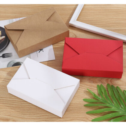 กล่องขนม ของขวัญ คุ๊กกี้ ช็อคโกแลต ผืนผ้าฝาประกบ รหัส PA05 | BoxDee