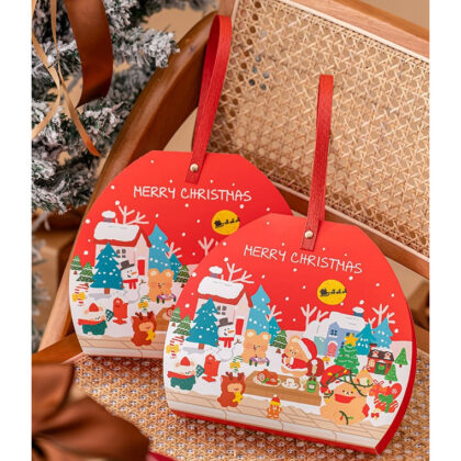 กล่องขนม กล่องคริสต์มาส Chritmas หูหิ้ว sweet heart รหัส CT42 | BoxDee