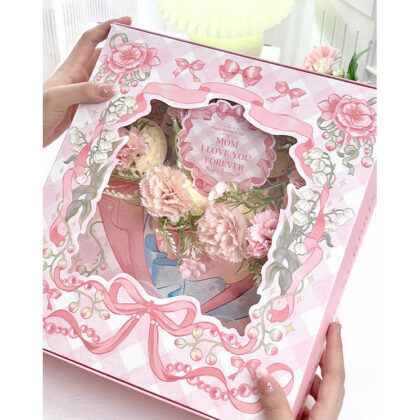 กล่องคัพเค้ก 6 ช่อง ฝาปิดกล่องหน้าต่าง ขนาด 32x29x9.5 ซม. รหัส CC22 | BoxDee