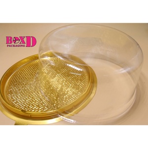 กล่องเค้ก2ปอนด์กลม ฐานทอง (แพค 5 ใบ) ZZ057-2 รหัส ZZ057-2 | BoxDee