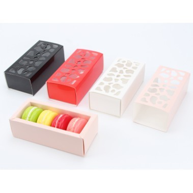 กล่องใส่มาการอง ช็อคโกแลต คุ๊กกี้ ขนม แบบสั้น ร้านขนม MA01