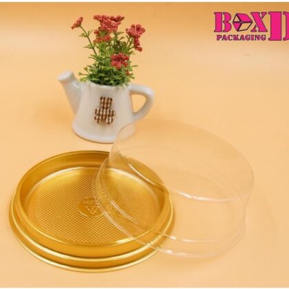 กล่องเบอเกอรี่ เค้กกลม 1/4 ปอนด์ (H522) ขนาดด้านใน : 9.5*4.5 cm ร้านเบเกอรี่ ZZ010
