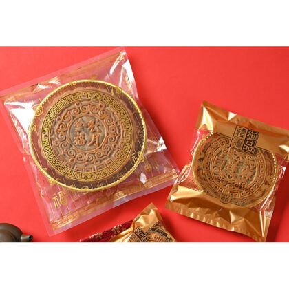 ถาดรองขนมเปี็ยะ ขนมไหว้พระจันทร์ ไชค์ใหญ่ 350 กรัม 23x20-23x26 ซม แพค 20 ใบ JJ13