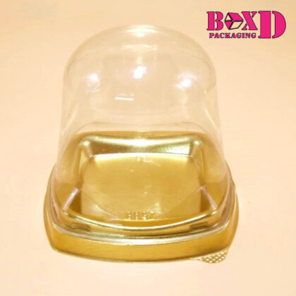กล่องเบอเกอรี่ เค้กมินิ คัพเค้ก ฐานทอง 7x7x9-10x10x9 ซม ร้านเบเกอรี่ ZZ028