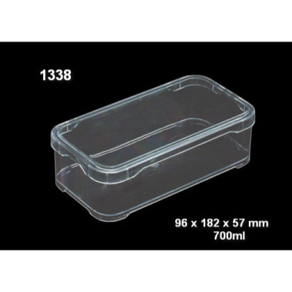 กล่องกลาสติกแข็งใสใส่ขนม No.1338 ยกลัง 12 ใบ