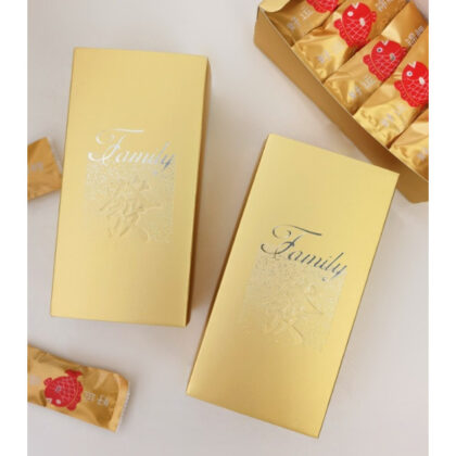 กล่องกระดาษ ทรงยาว ใส่คุกกี้ ขนม (CNY60)