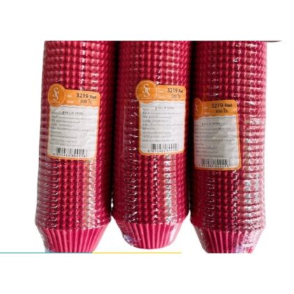 กระทงปุยฝ้าย กระทงกระดาษสีแดง แดง 3219 3219