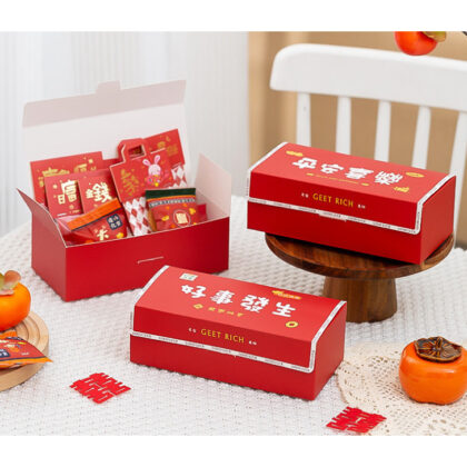 กล่องกระดาษ ทรงยาว ตรุษจีน (CNY43)