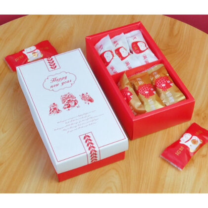 กล่องขนม 2 ขนมไหว้พระจันทร์ ฝาครอบ ตรุษจีน (CNY59)